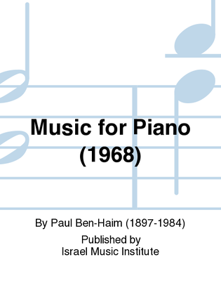 Book cover for Music for Piano (1967)