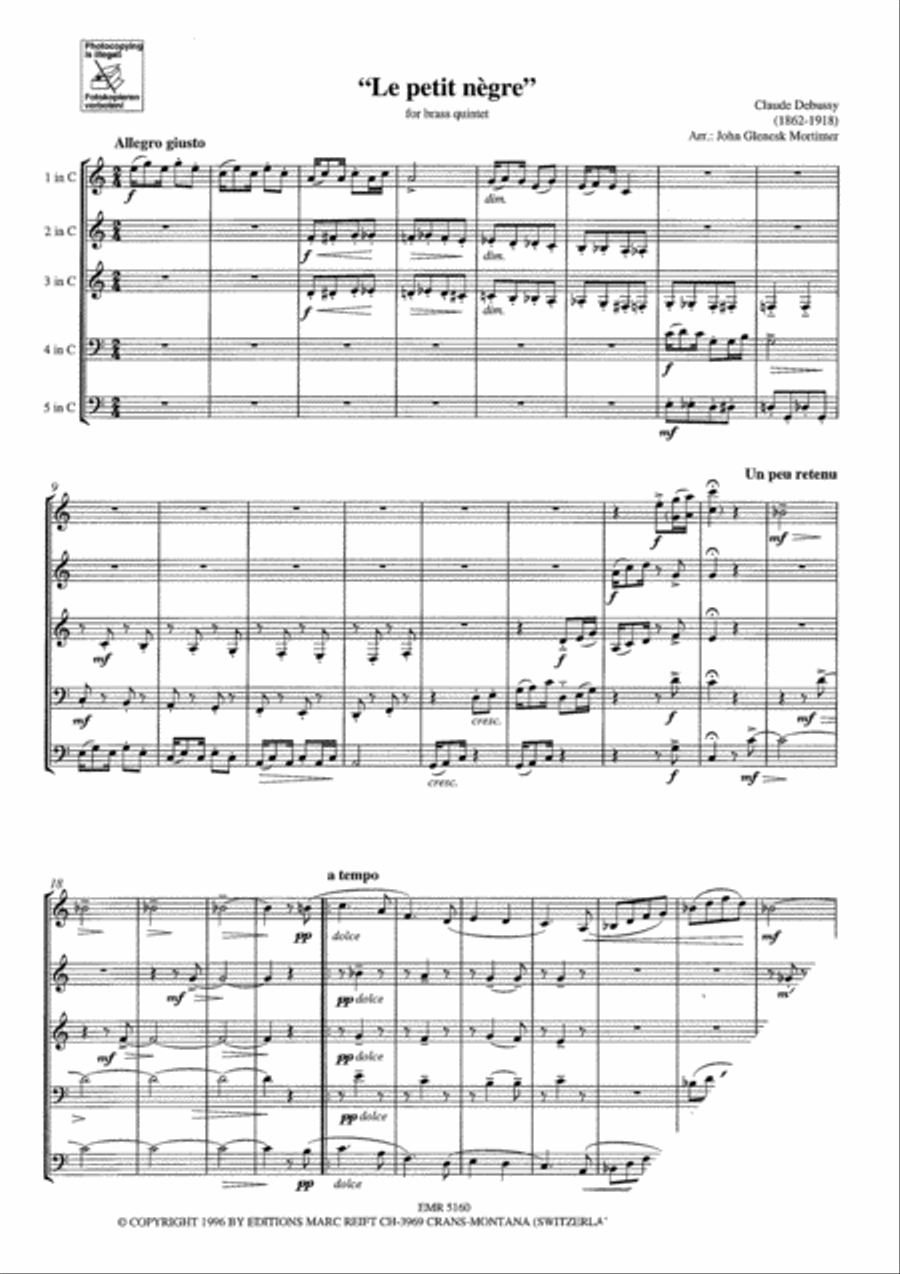 Le Petit Negre Le Petit Negre Brass Ensemble scores gallery preview page 3