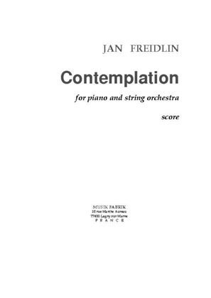 Contemplation for piano and strings