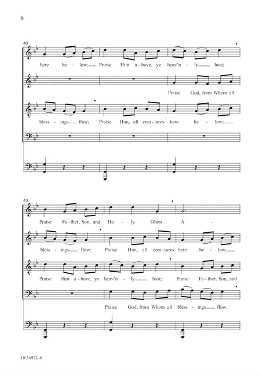 Alleluia, Praise God! Alleluia, Praise God! 4-Part scores gallery preview page 6