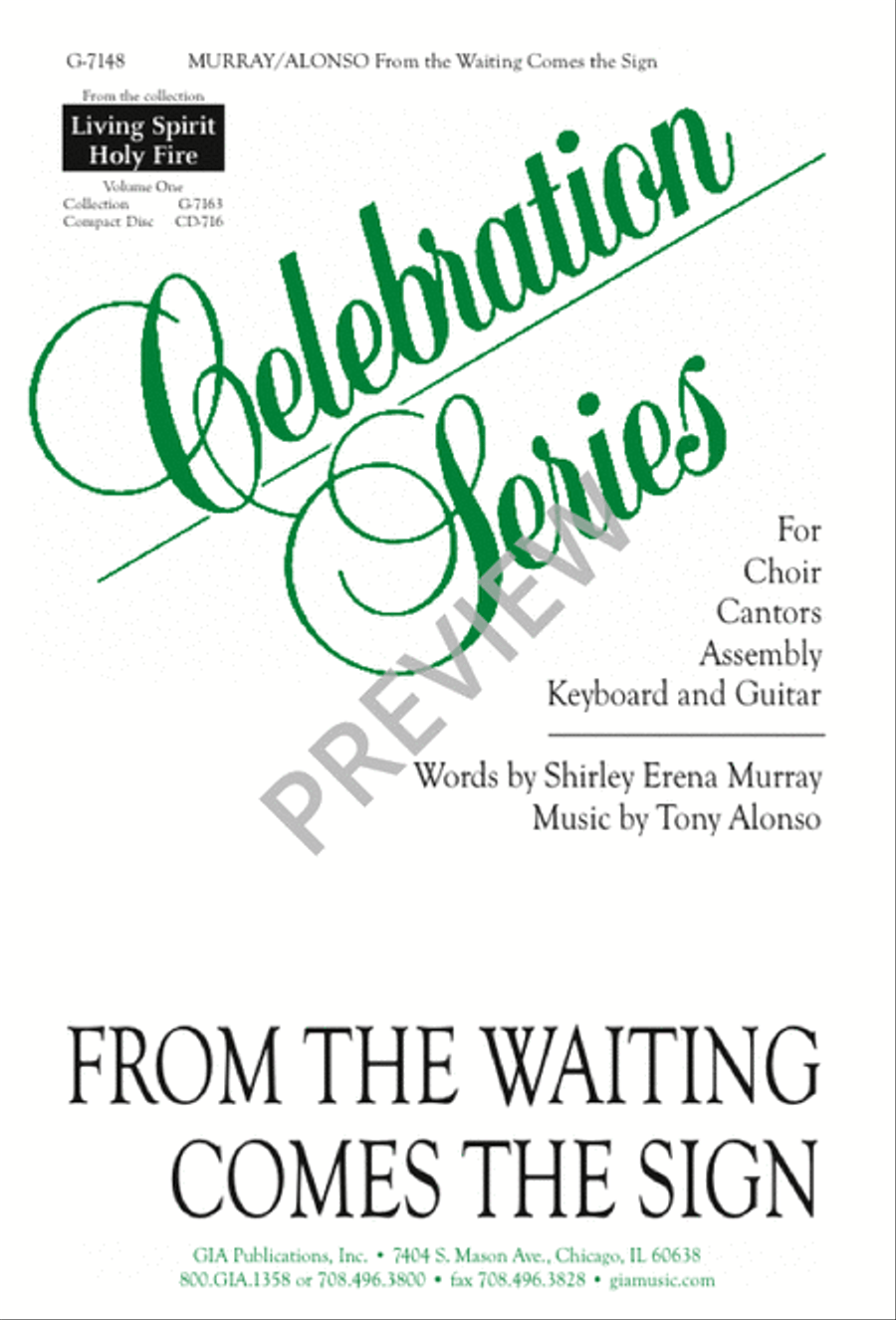 From the Waiting Comes the Sign 4-Part scores gallery preview page 1