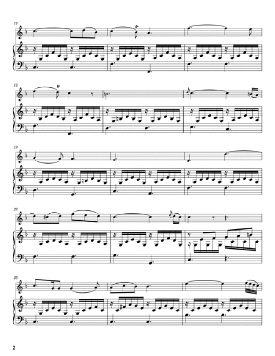 Laudate Dominum for violin and piano Violin Solo scores gallery preview page 2