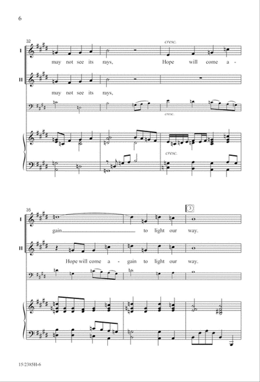 Hope Is a Hidden Star 2-Part scores gallery preview page 7