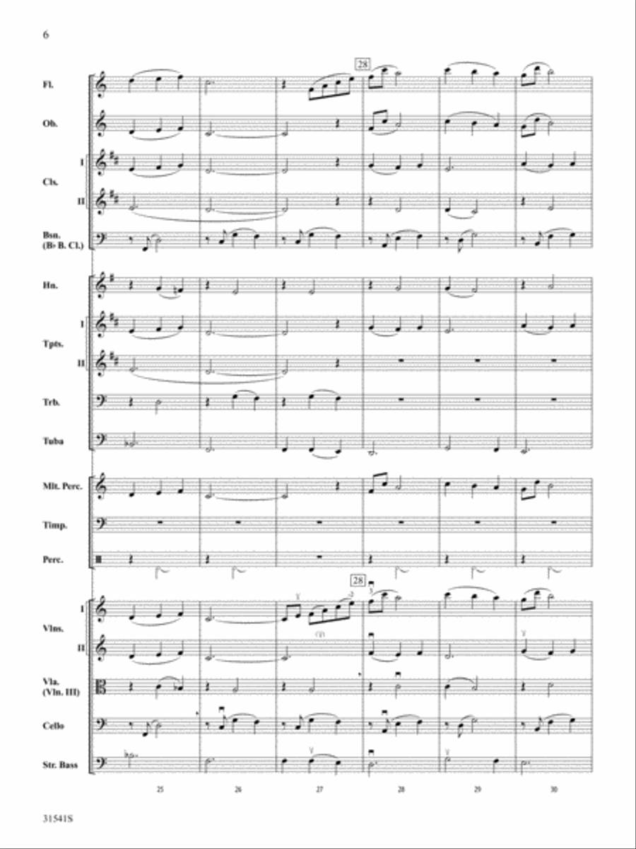 Courage: Score Full Orchestra scores gallery preview page 6