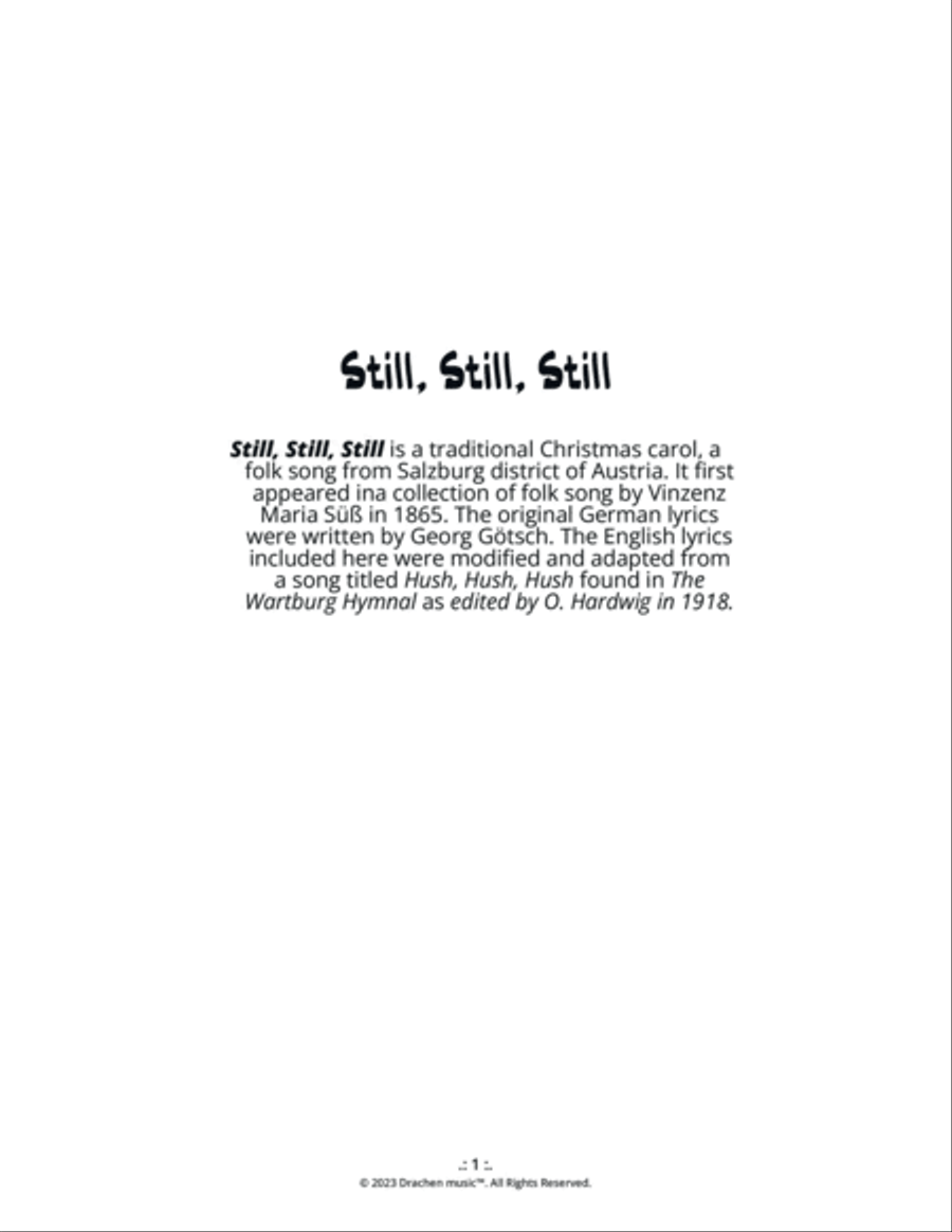Still, Still, Still Soprano Recorder scores gallery preview page 3