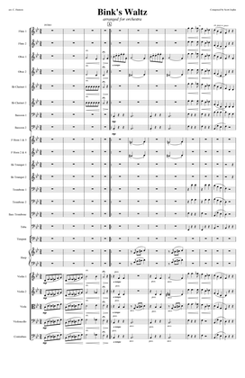 Bink's Waltz (1905) - Full Score