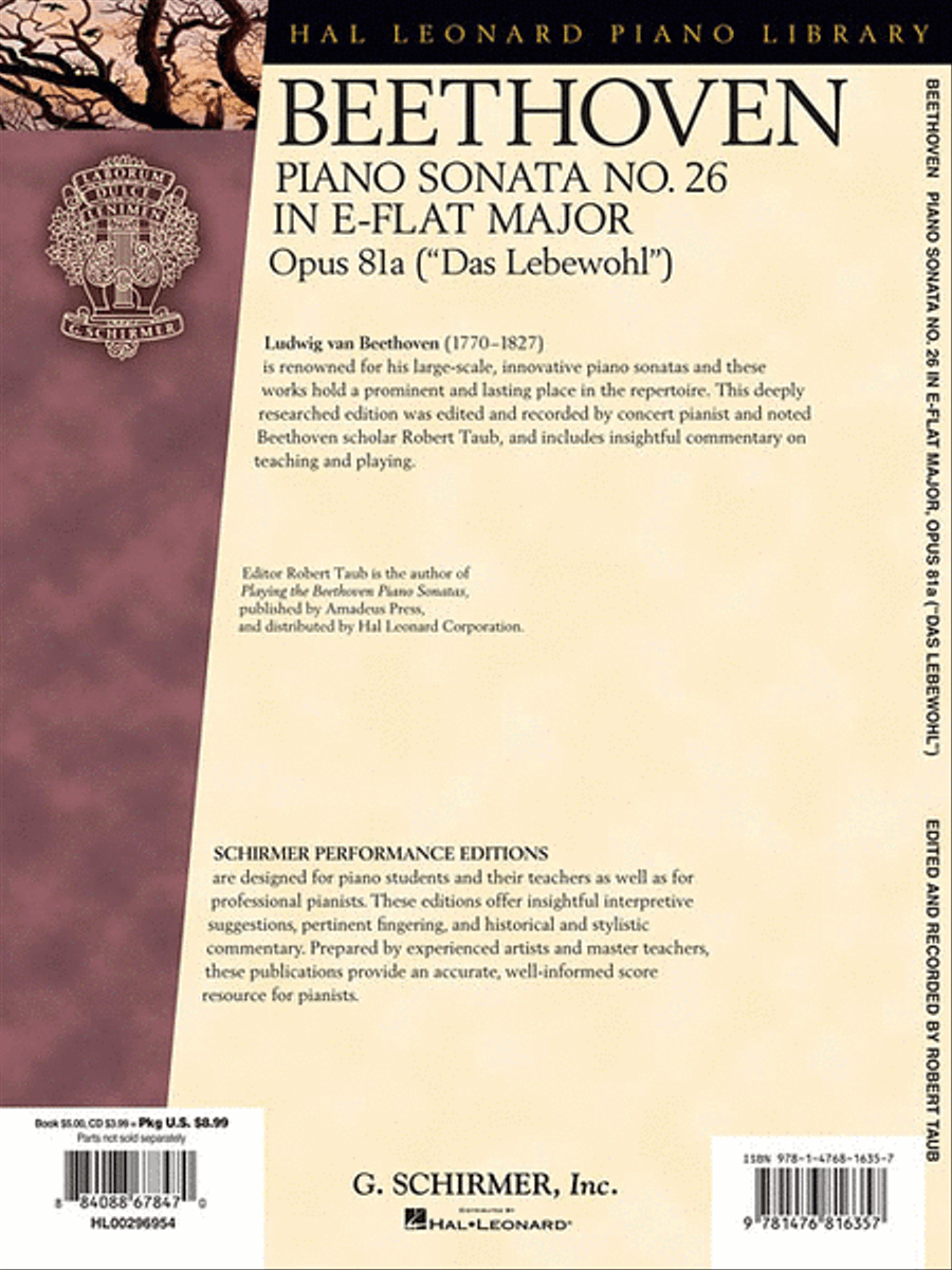Beethoven: Sonata No. 26 in E-flat Major, Opus 81a (Das Lebewohl) Piano Solo scores gallery preview page 2