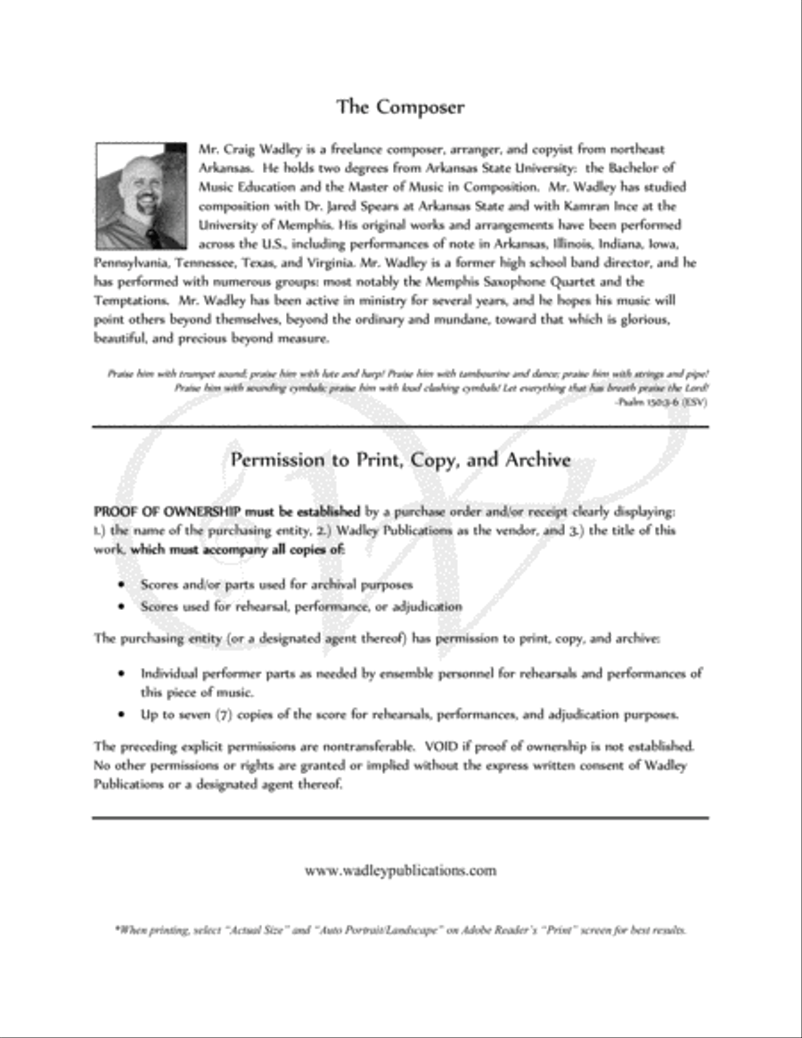 Songs of the Warrior Brass Ensemble scores gallery preview page 3