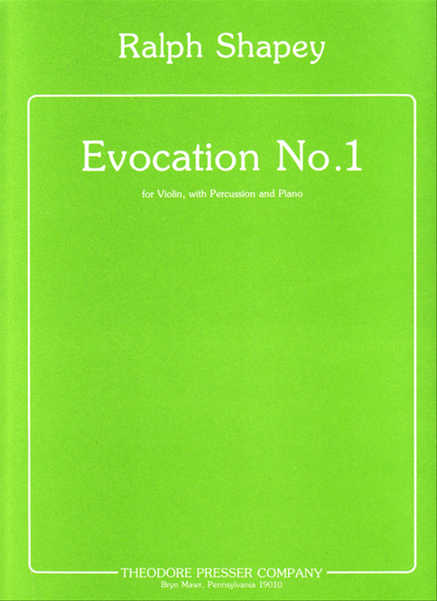 Evocation No. 1 Violin scores gallery preview page 1