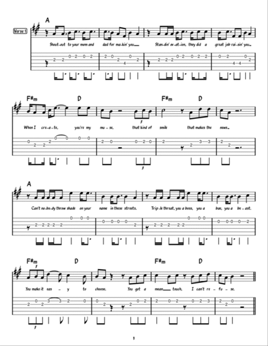 Intentions Intentions Electric Guitar scores gallery preview page 3