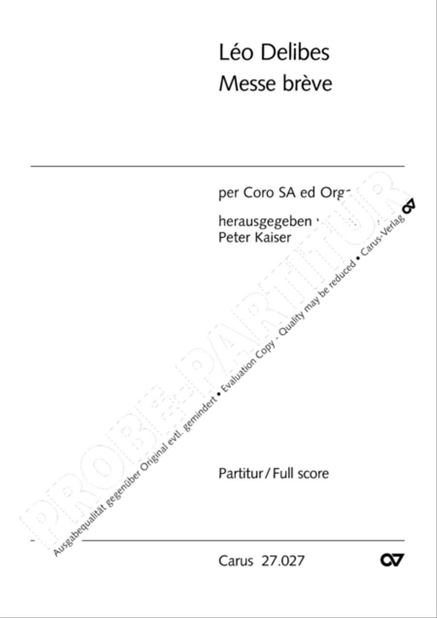 Messe breve Messe breve SA scores gallery preview page 2