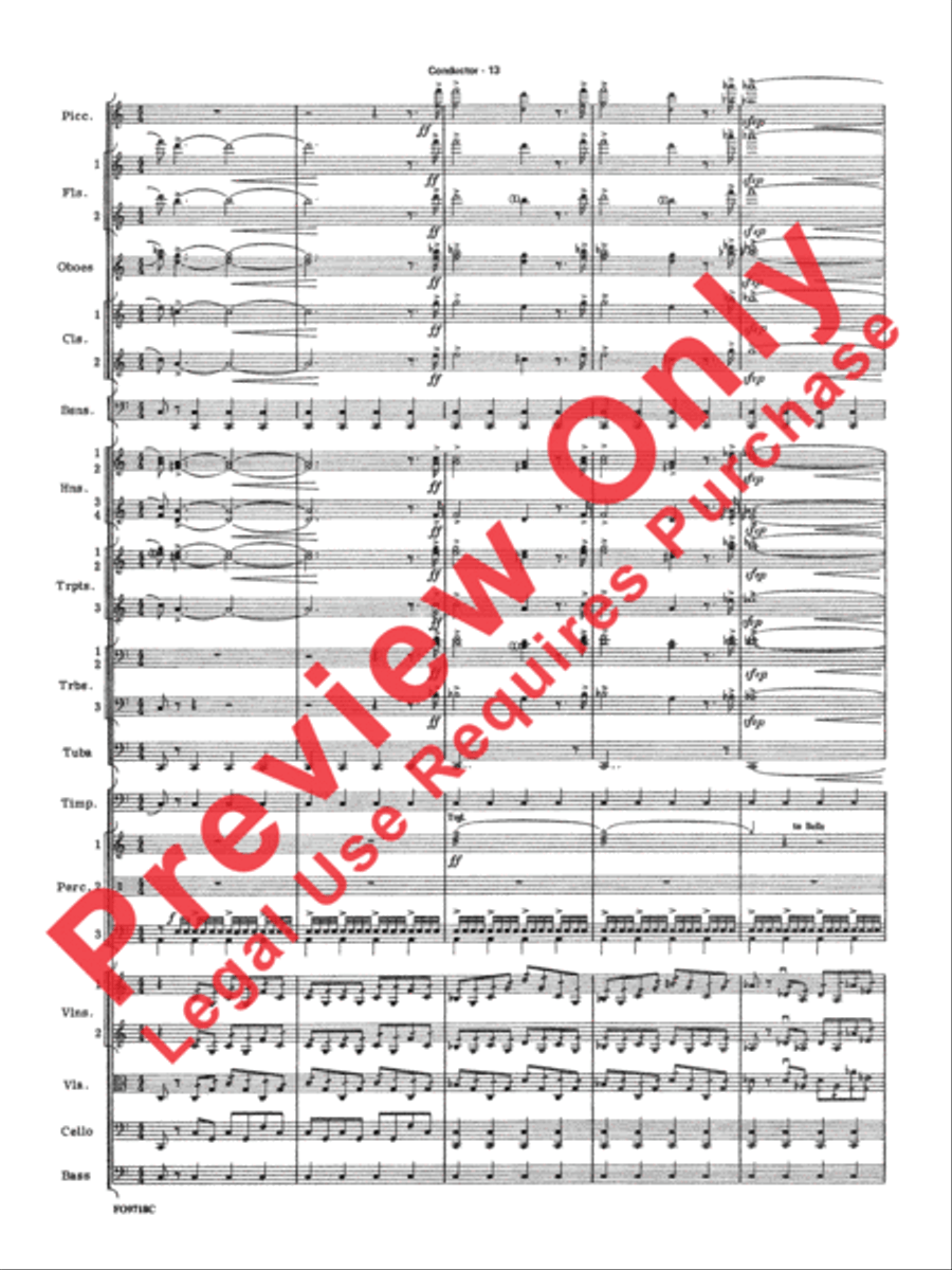 The Empire Strikes Back Medley Full Orchestra scores gallery preview page 44