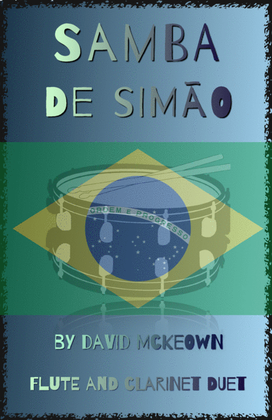 Book cover for Samba de Simão, for Flute and Clarinet Duet