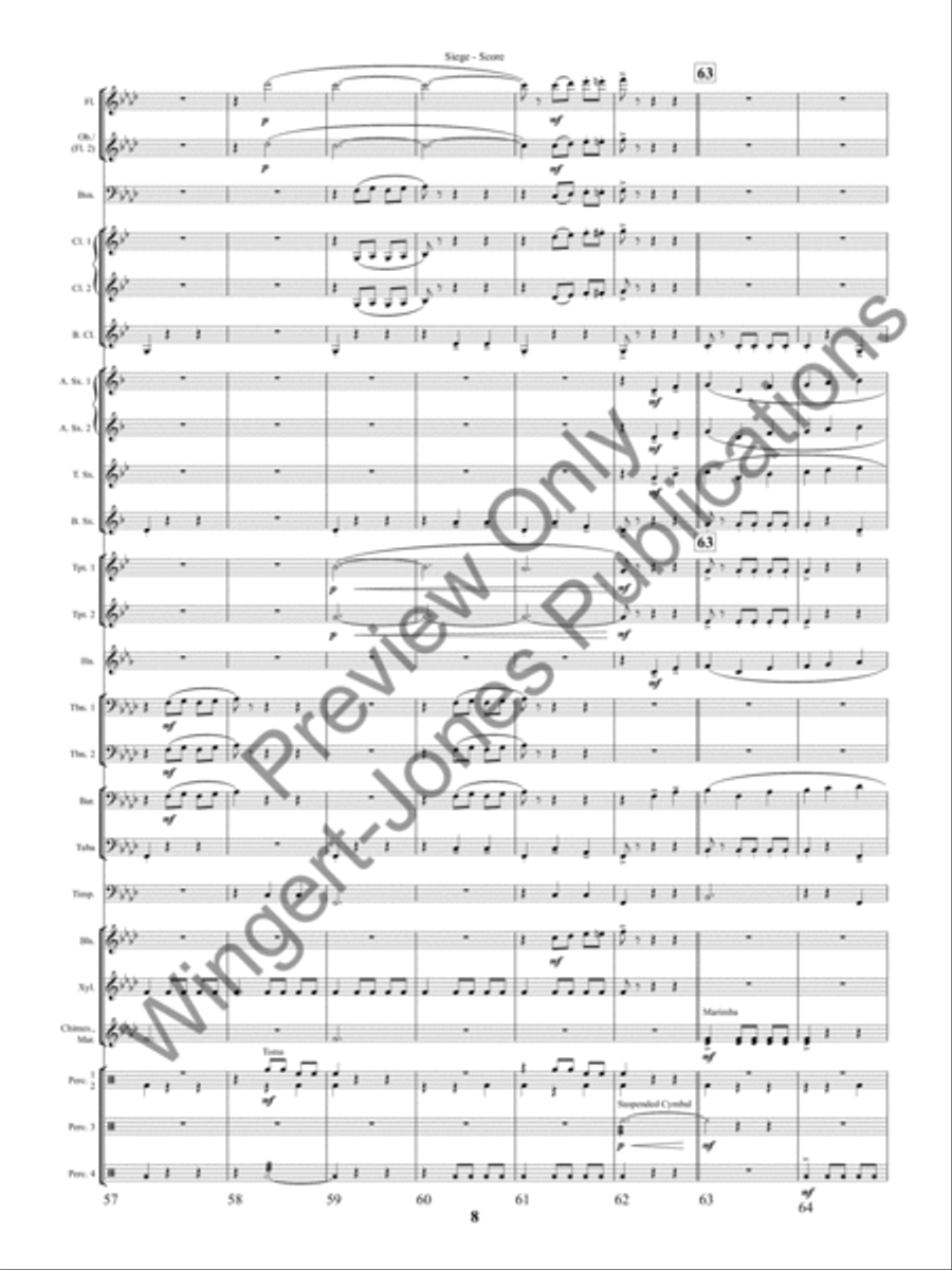 Siege (Score) Concert Band scores gallery preview page 11