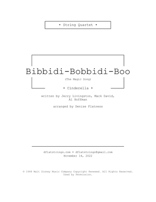 Bibbidi-bobbidi-boo (the Magic Song)