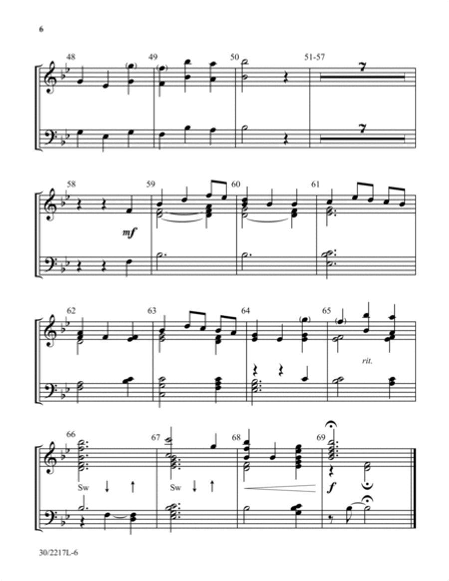 Times and Seasons - Reproducible Handbell Part (2-3 oct) 3-Octaves scores gallery preview page 6