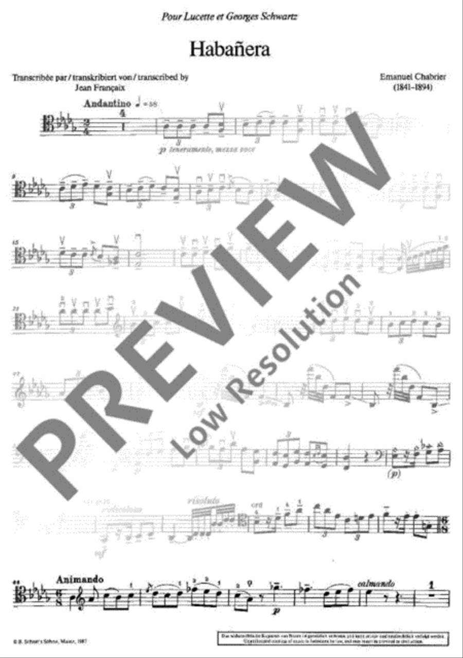 Habañera Piano Accompaniment scores gallery preview page 11