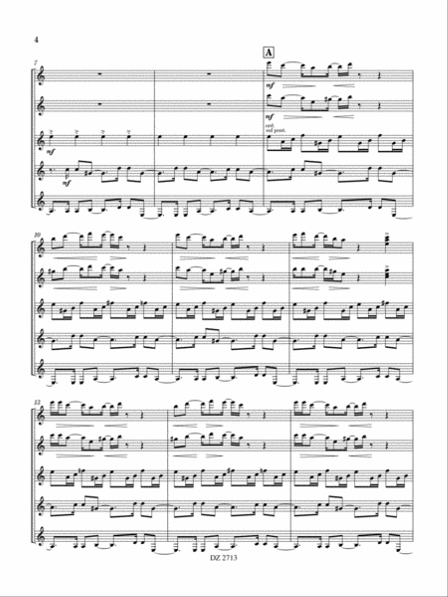 Winter Salsa Winter Salsa Guitar Ensemble scores gallery preview page 4