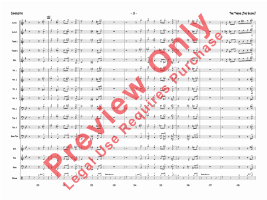 The Theme (The Scene) Jazz Ensemble scores gallery preview page 16