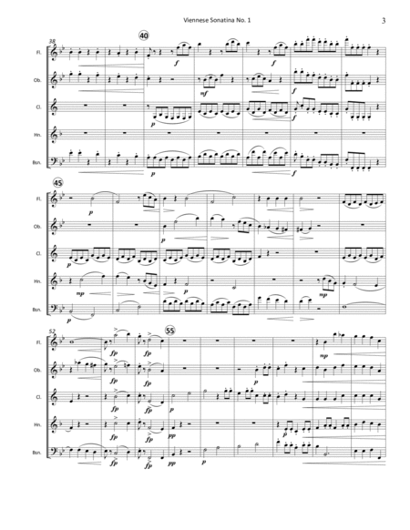 Viennese Sonatina No. 1, K. 439b for Woodwind Quintet image number null