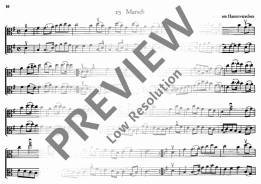 Tanzbüchlein für zwei Bratschen Viola scores gallery preview page 10