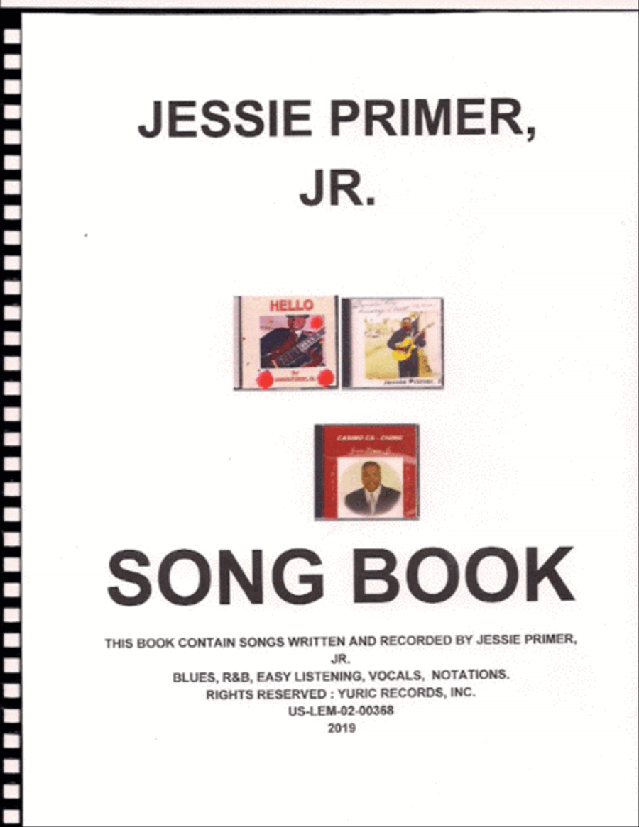 Jessie Primer, Jr. Song Book Piano, Vocal, Guitar scores gallery preview page 1