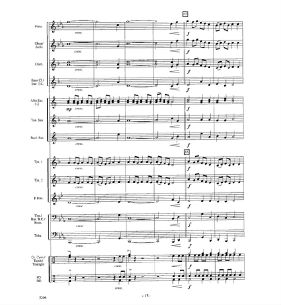 Dance of the Jester Concert Band scores gallery preview page 12