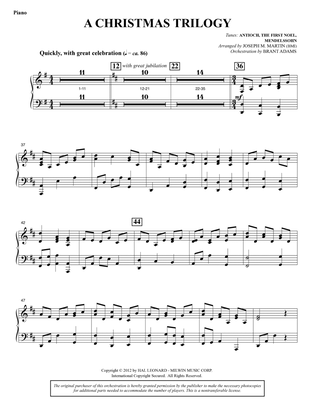 A Christmas Trilogy (from Carols For Choir And Congregation) - Piano