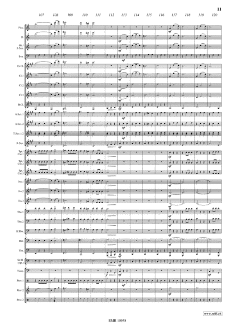 Vienna By Night Concert Band scores gallery preview page 12