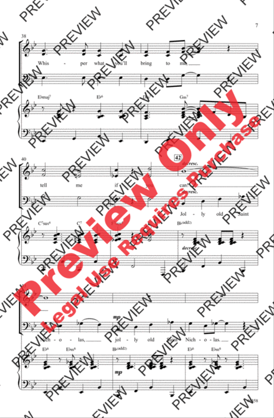 Swingin' Saint Nick! 3-Part scores gallery preview page 7
