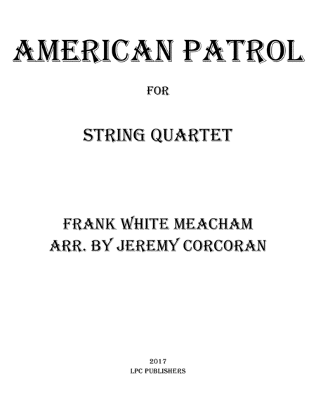 American Patrol for String Quartet image number null