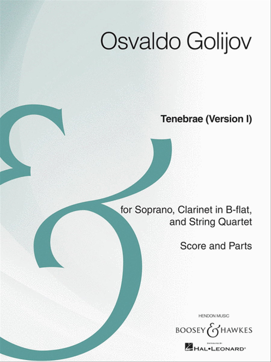 Tenebrae (Version I) Tenebrae (Version I) Clarinet scores gallery preview page 1