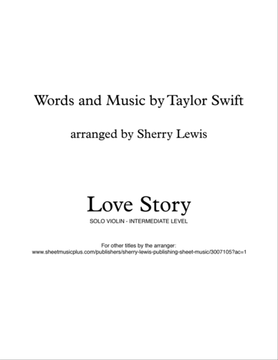 Love Story Violin Solo scores gallery preview page 2