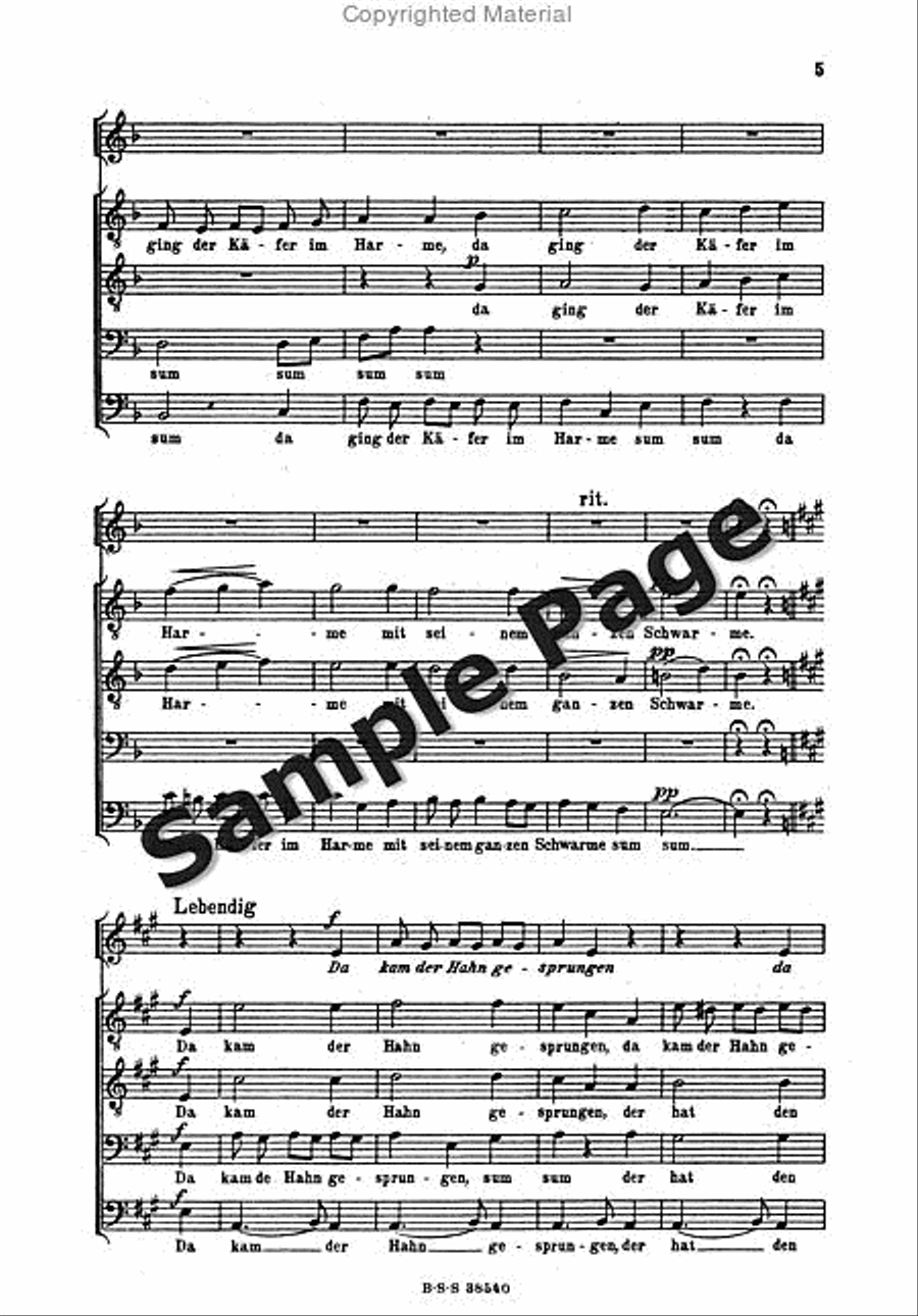 Gebhard Es Sass Ein Kaefer TTBB scores gallery preview page 6