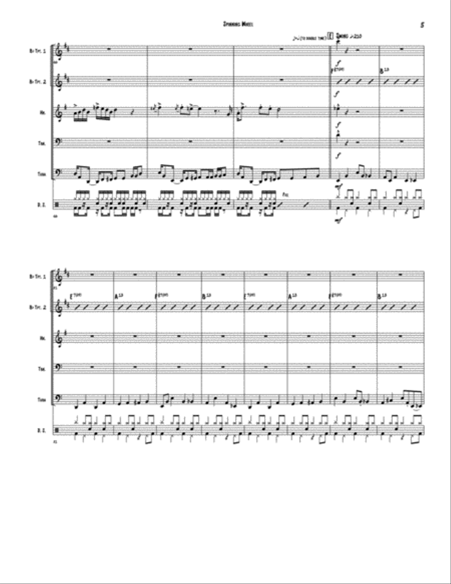 Spinning Wheel Brass Ensemble scores gallery preview page 5