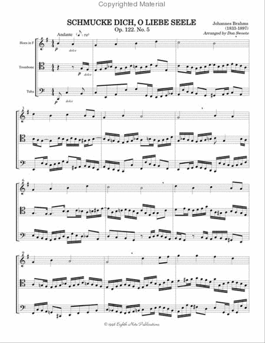 Schmucke Dich Schmucke Dich Brass Ensemble scores gallery preview page 2