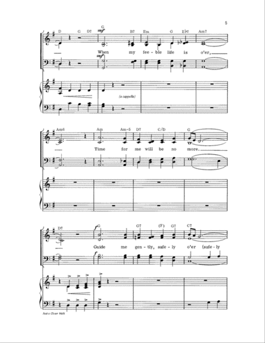 Just a Closer Walk Just a Closer Walk Choir scores gallery preview page 5