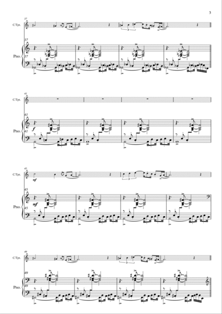 Brazilian Suite for Trumpet and Piano Trumpet Solo scores gallery preview page 6