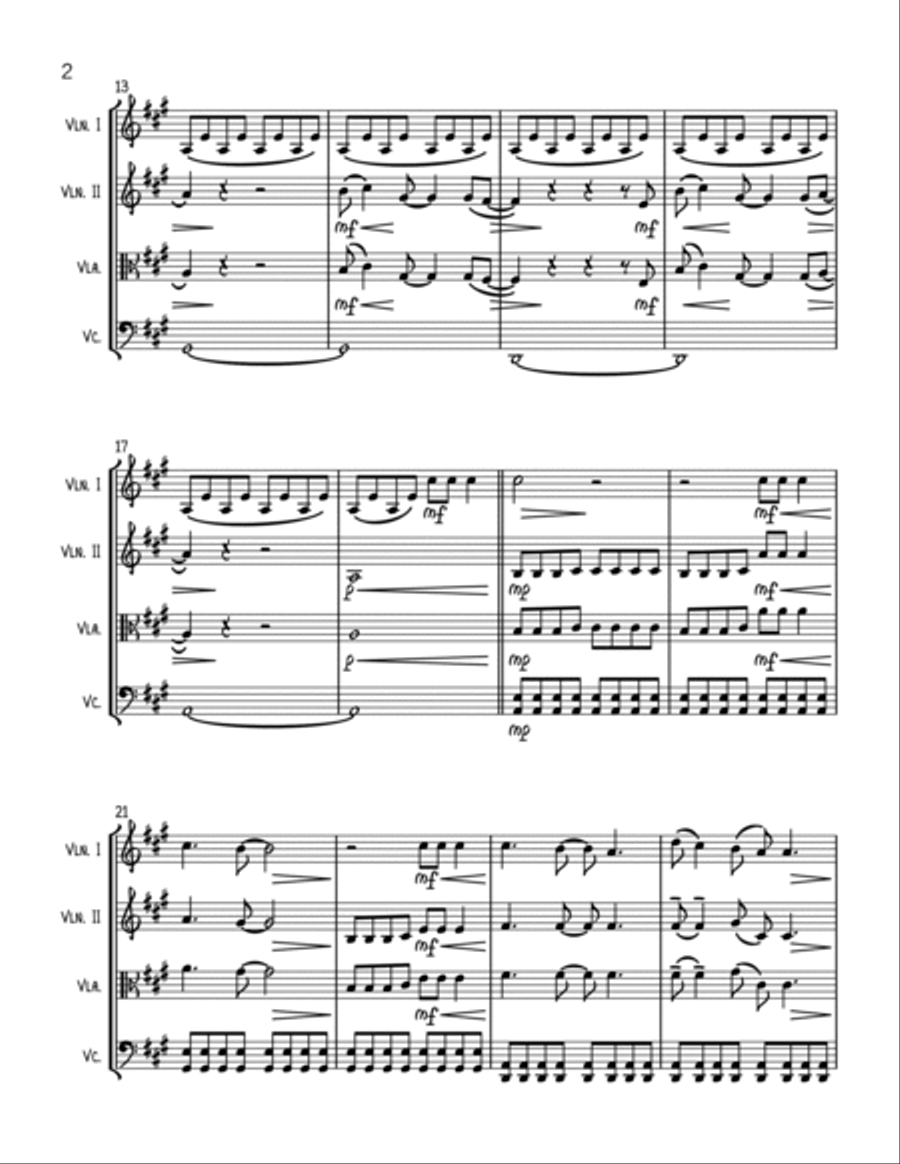 Chasing Cars String Trio scores gallery preview page 2