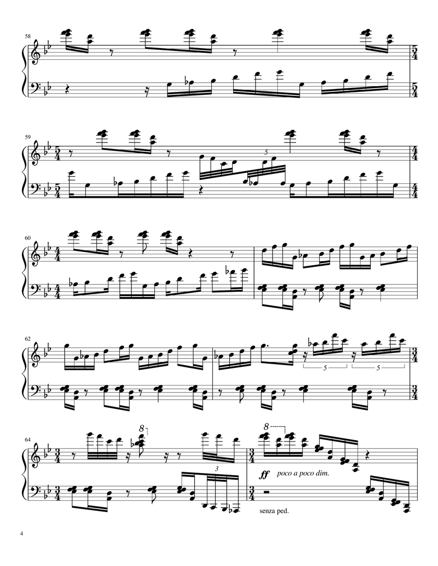 Atrophy Atrophy Piano Solo scores gallery preview page 5