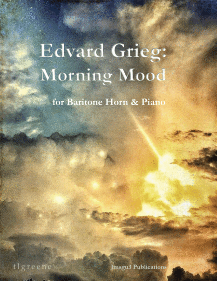 Grieg: Morning Mood from Peer Gynt Suite for Baritone Horn & Piano Baritone Horn TC scores gallery preview page 1