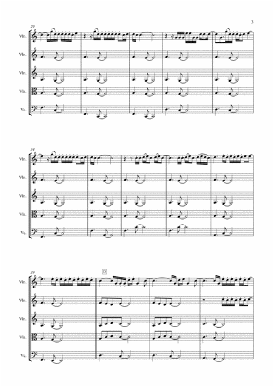 The 1 String Quartet scores gallery preview page 3