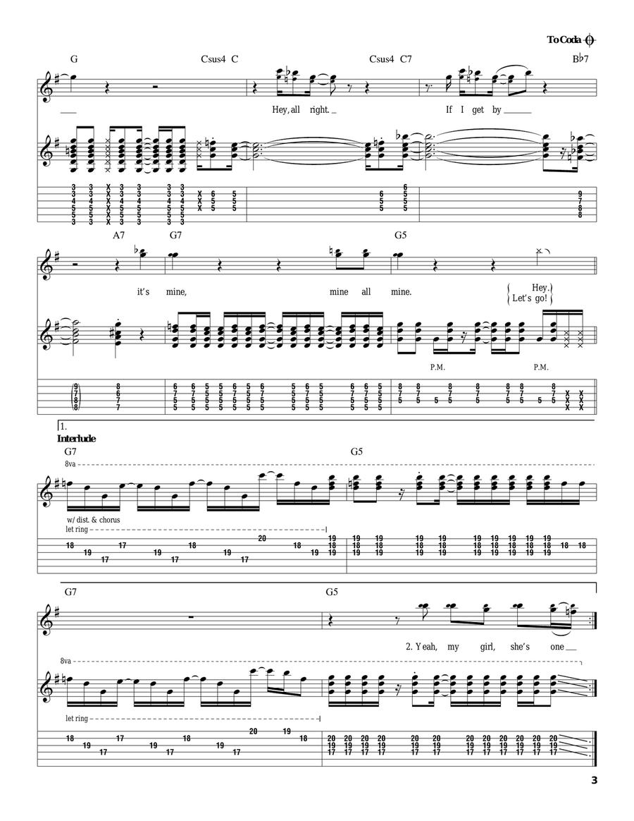 Been Caught Stealing Acoustic Guitar scores gallery preview page 3