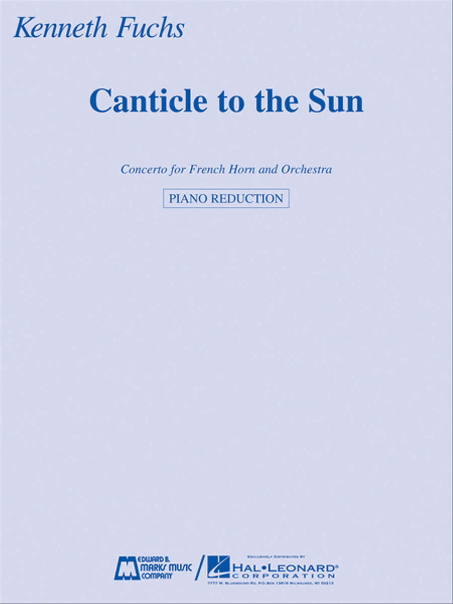 Canticle to the Sun Piano Accompaniment scores gallery preview page 1