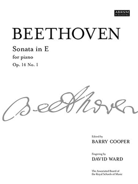Piano Sonata in E Major Op. 14 No. 1