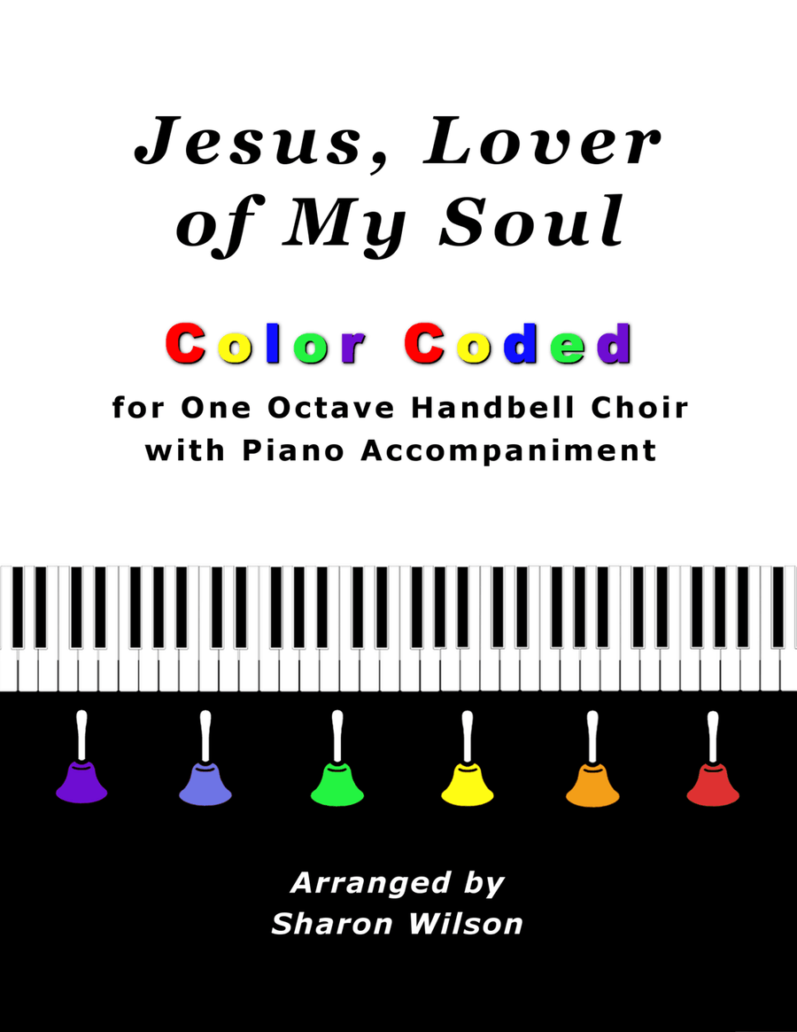 Jesus, Lover of My Soul (for One Octave Handbell Choir with Piano accompaniment) Handbell Choir scores gallery preview page 1