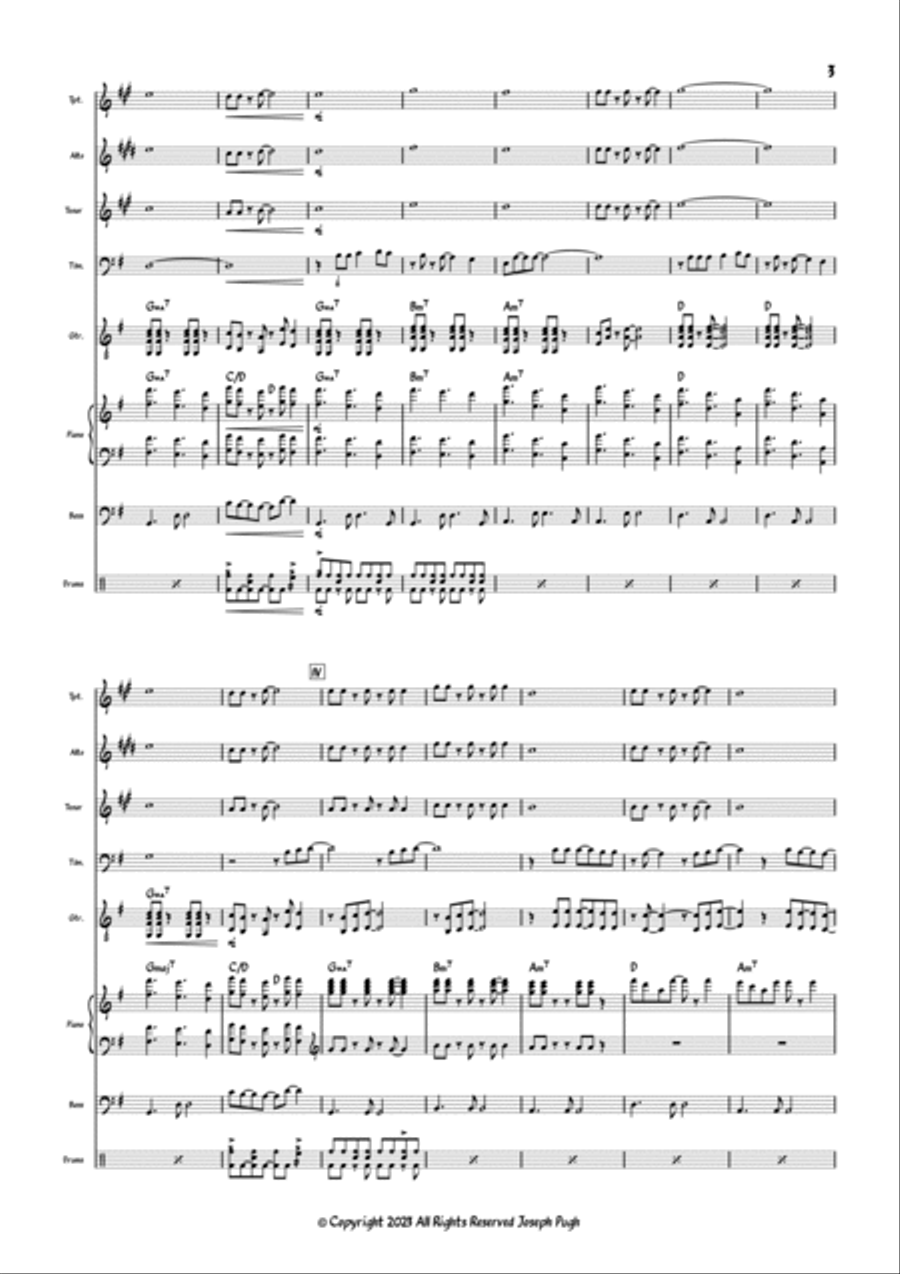 Give Them All To Jesus Give Them All To Jesus Jazz Ensemble scores gallery preview page 3