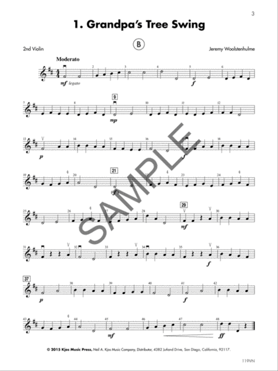 String Basics First Performance Ensembles - Book 1 - Violin Chamber Orchestra scores gallery preview page 4