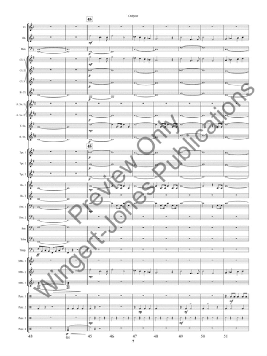 Outpost Concert Band scores gallery preview page 10