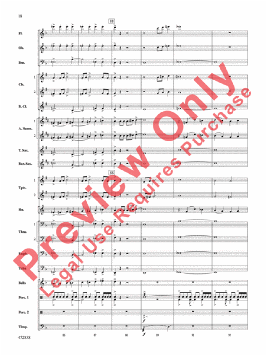 Red Giant Red Giant Concert Band scores gallery preview page 19